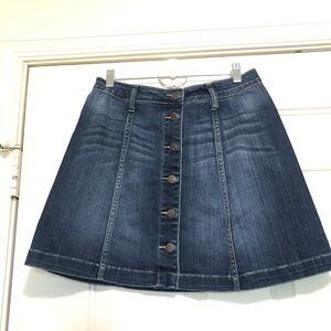 Cello  Denim Jeans Button Front Skirt